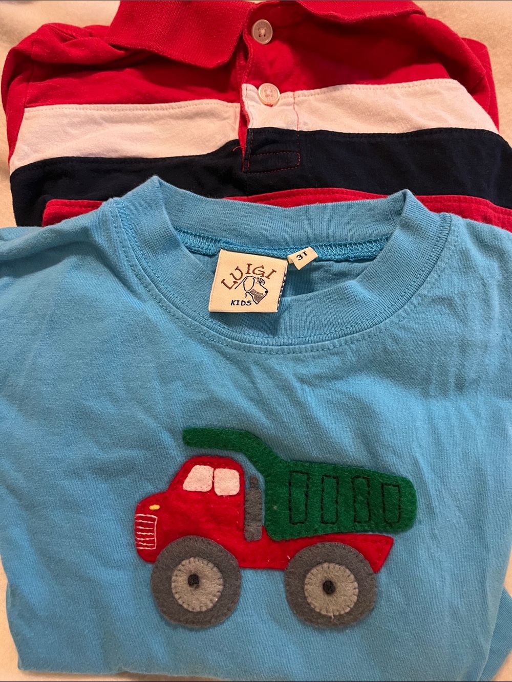 Luigi kids & OshKosh Bgosh long sleeve jersey lot of 2 size 3-4T